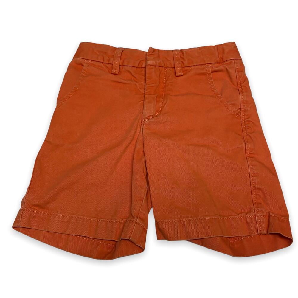 Gap Boys Shorts Size 3 Preppy Classic Chinos Solid Orange‎